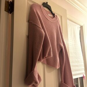 Oversized pink sweater